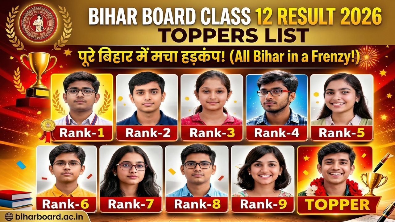 Bihar Board Class 12 Toppers List 2026