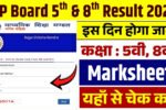 MP Board 5th & 8th Result 2026