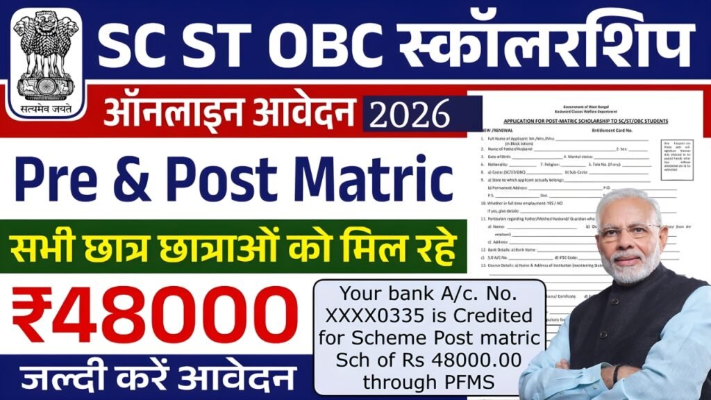 SC ST OBC Scholarship 2026