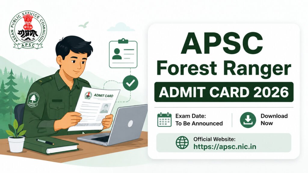 APSC Forest Ranger Admit Card 2026