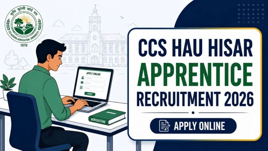 CCS HAU Hisar Apprentice Recruitment 2026