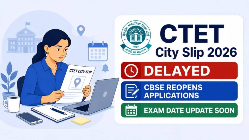 CTET City Slip 2026
