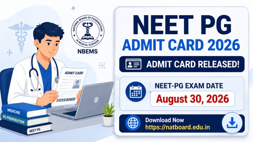 NEET PG Admit Card 2026