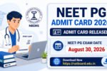 NEET PG Admit Card 2026