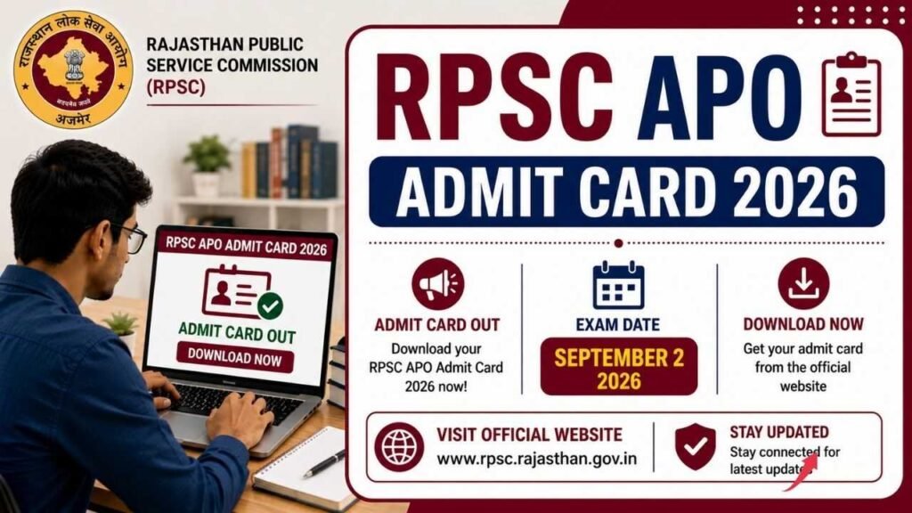 RPSC APO Admit Card 2026