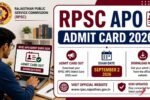 RPSC APO Admit Card 2026