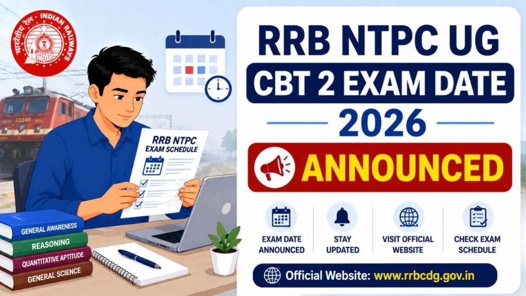 RRB NTPC UG CBT 2 Exam Date 2026