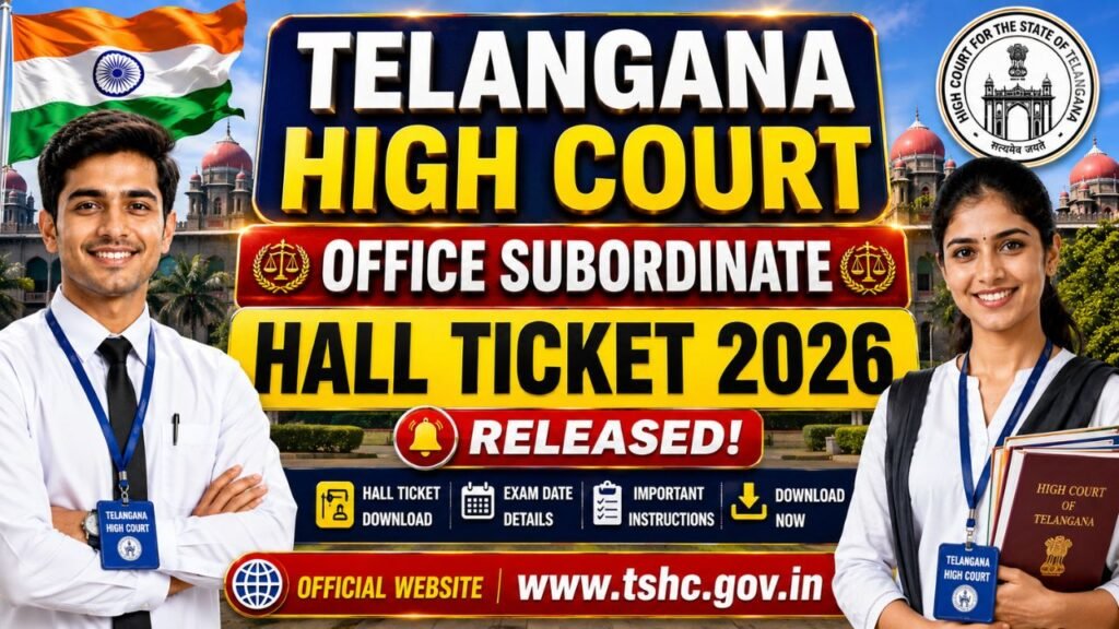 Telangana High Court Office Subordinate Hall Ticket 2026