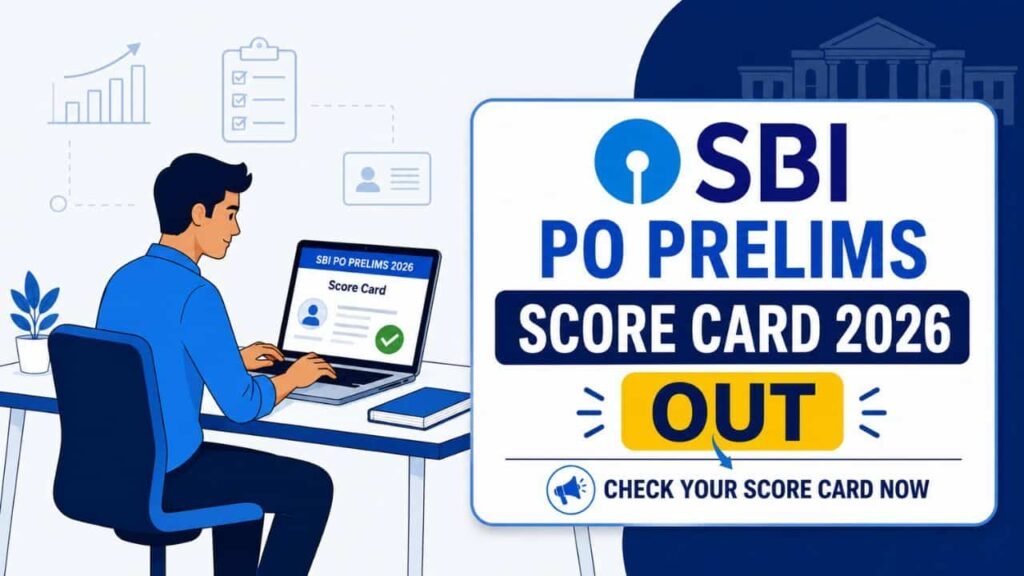 SBI PO Prelims Score Card 2026